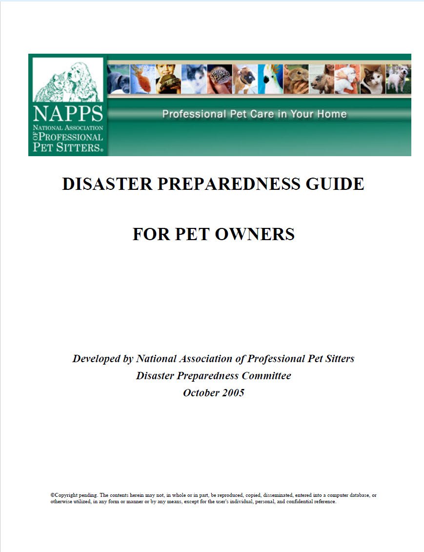 Cover Image Disaster Preparedness Guide for Pet Owner