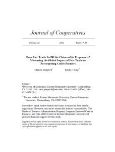 Cover Image Does Fair Trade Fulfill the Claims of its Proponents