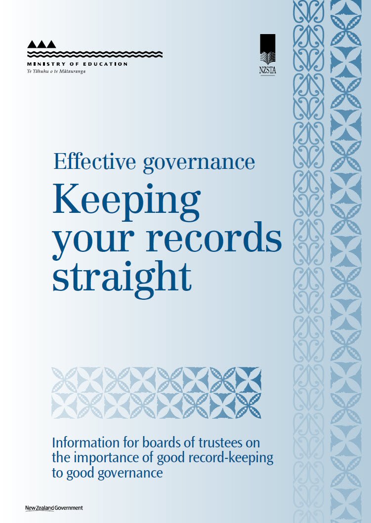 Cover Image Effective Governance Keeping your Records Straight