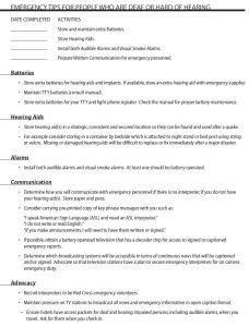 Cover Image Emergency Tips For People Who Are Deaf Or Hard Of Hearing