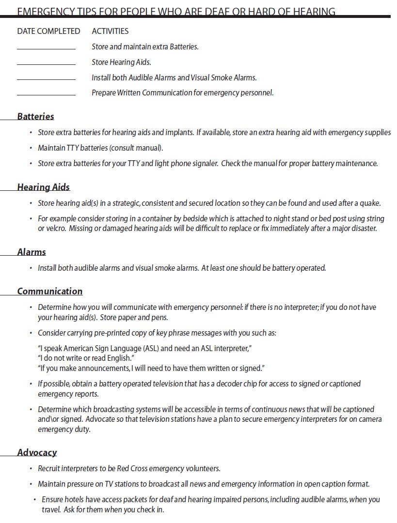Cover Image Emergency Tips For People Who Are Deaf Or Hard Of Hearing