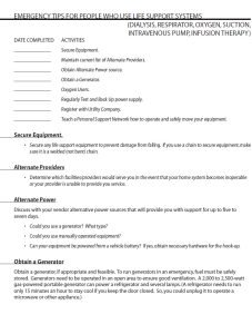 Cover Image Emergency Tips For People Who Use Life Support Systems