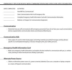 Cover Image Emergency Tips For People With Communication And Speech Related Disabilities