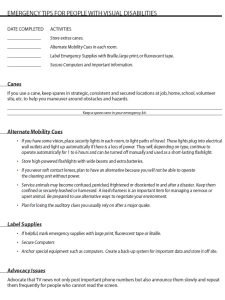 Cover Image Emergency Tips For People With Visual Disabilities