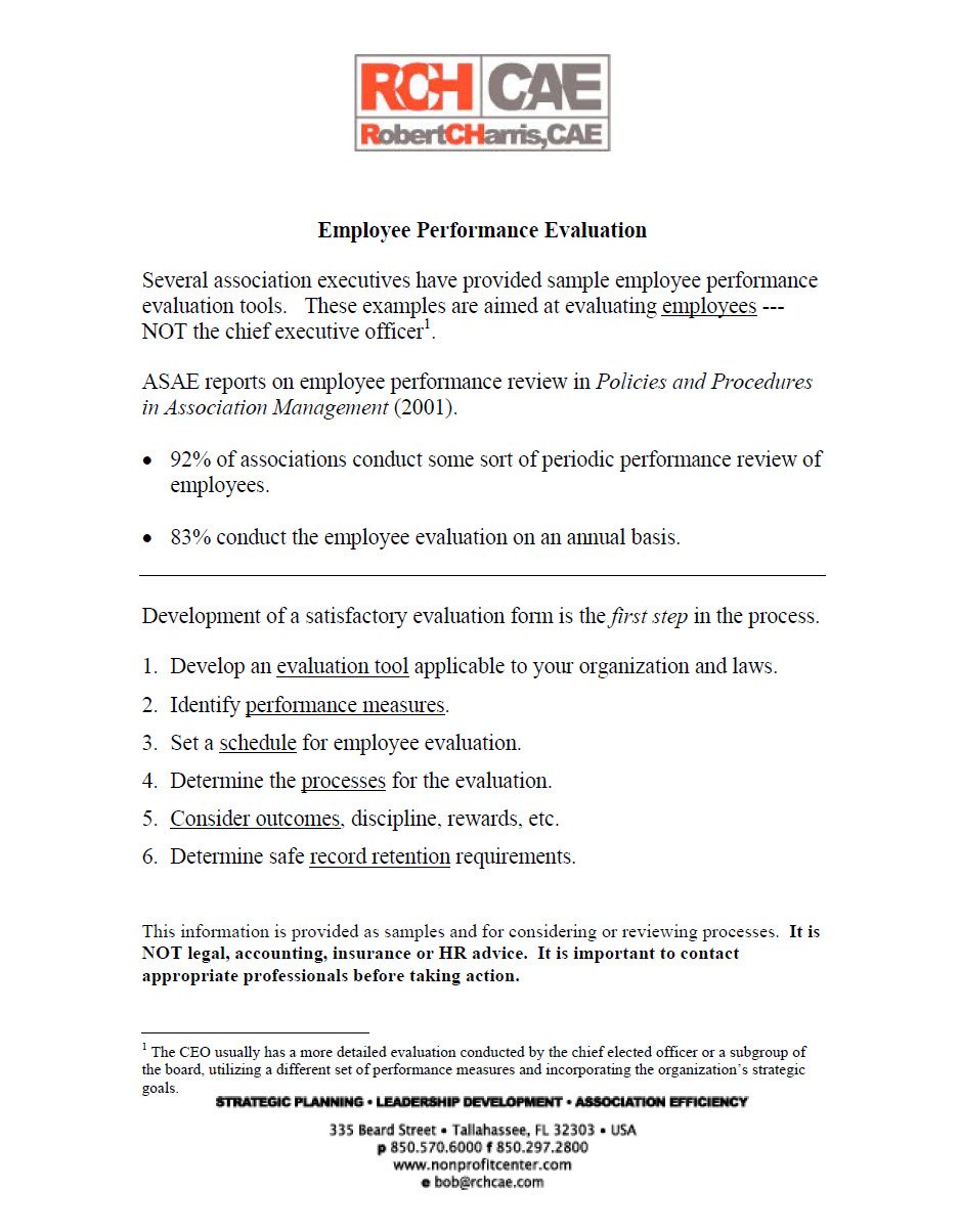Employee Performance Evaluation
