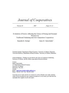 Cover Image Evaluation of Factors Affecting the Choice of Pricing and Payment