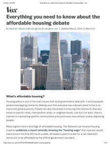 Cover Image Everything you need to know about the affordable housing Debate