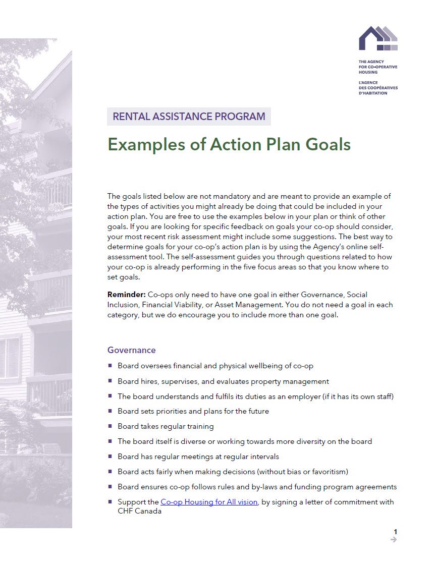 Cover Image Examples of Action Plan Goals