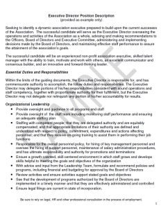 Cover Image Executive Director Position Description