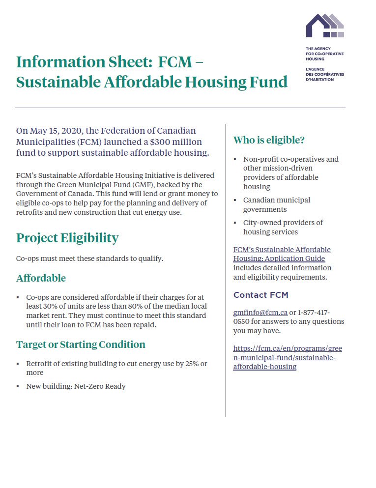 Cover Image FCM Sustainable Affordable Housing Fund