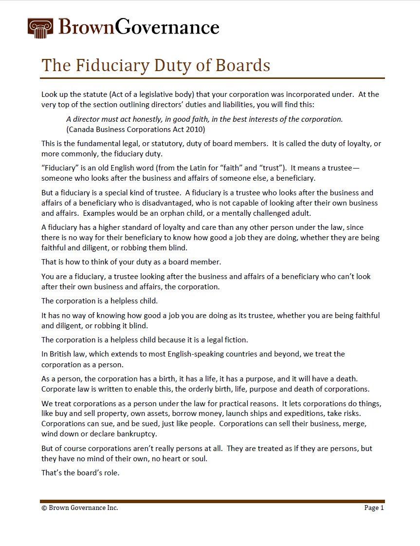 Cover Image Fiduciary-Duty-of-Boards