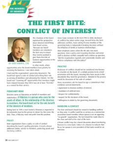 Cover Image First Bite Conflicts of Interest