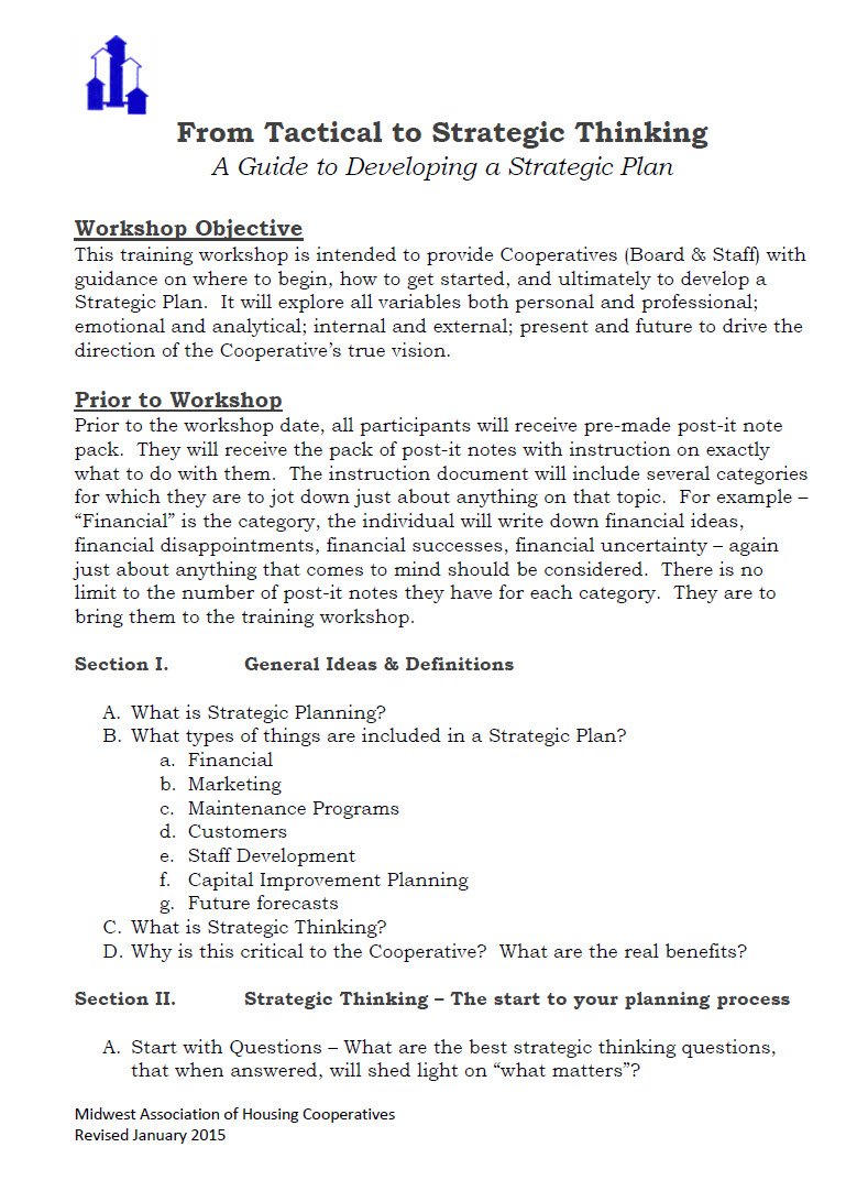 Cover Image From Tactical to Strategic Thinking