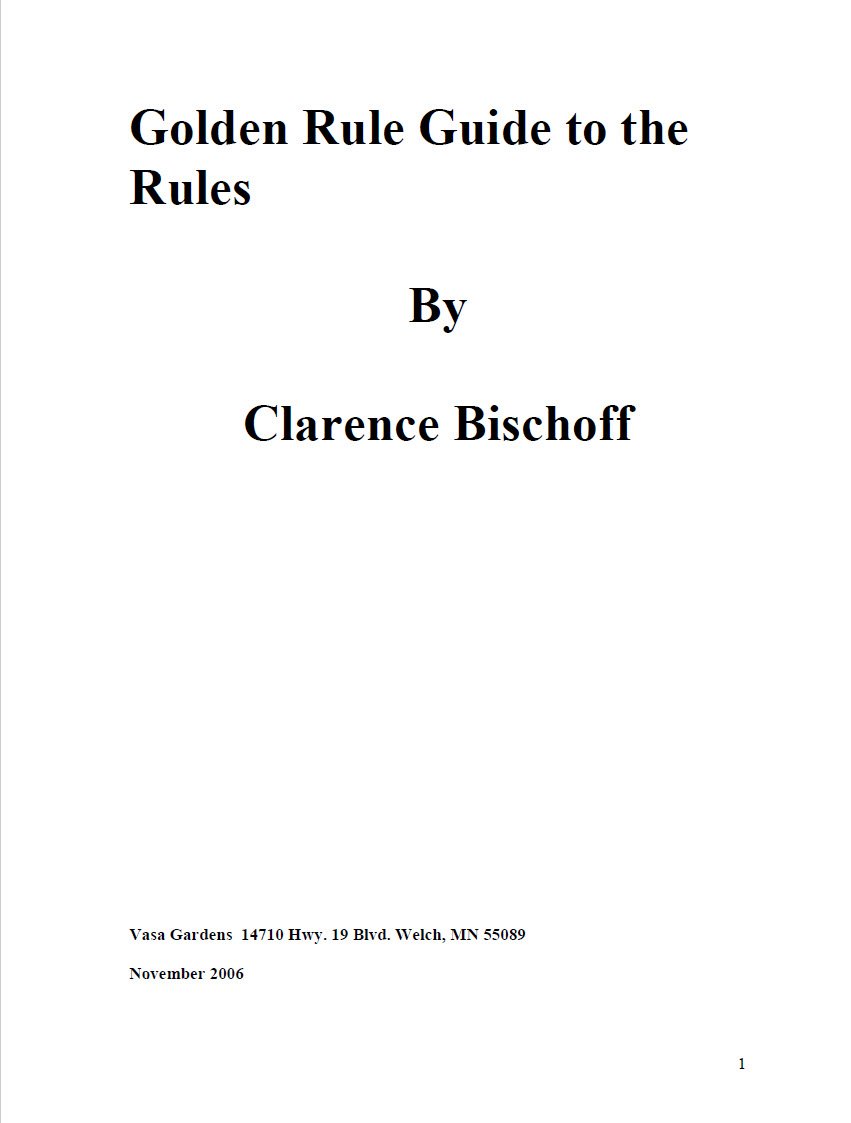Cover Image Golden Rule Guide to the Rules