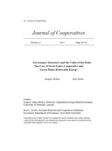 Cover Image Governance Structures and the Value of the Firm