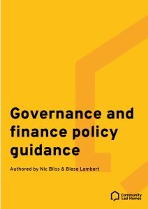 Cover Image Governance and Finance Policy Guidance