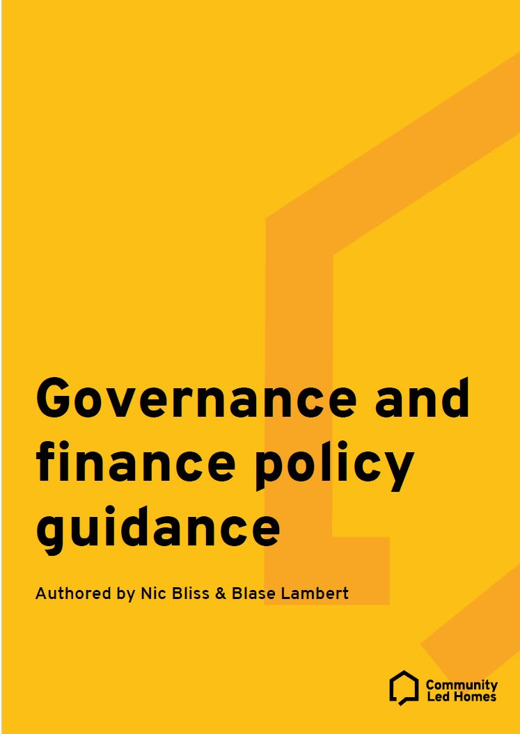 Cover Image Governance and Finance Policy Guidance