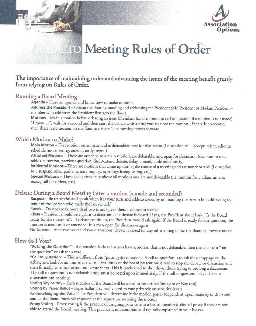 Cover Image Guide to Meeting Rules of Order