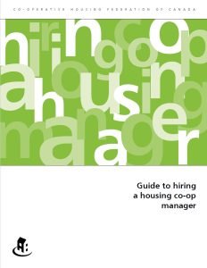 cover image Guide to hiring a Housing co-op Manager