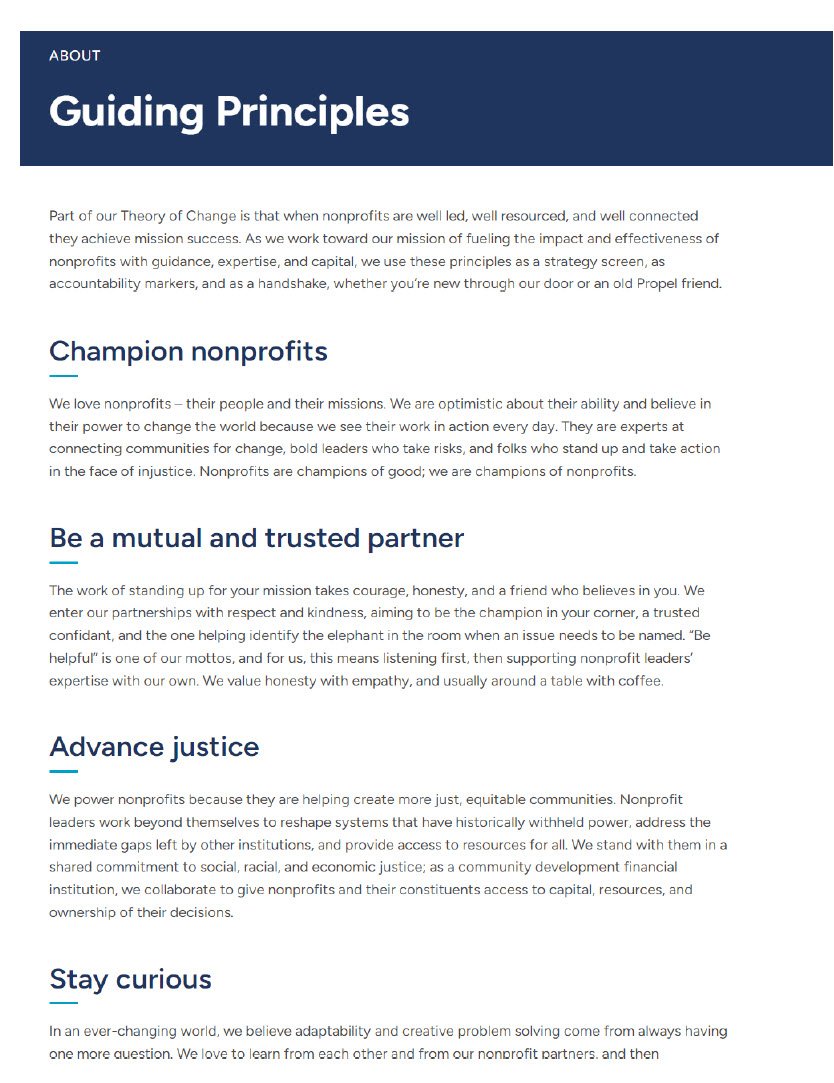 Guiding Principles