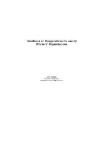 Cover Image Handbook on Cooperatives for use by Workers Organizations