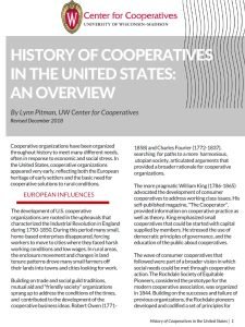 Cover Image History of Cooperatives UW