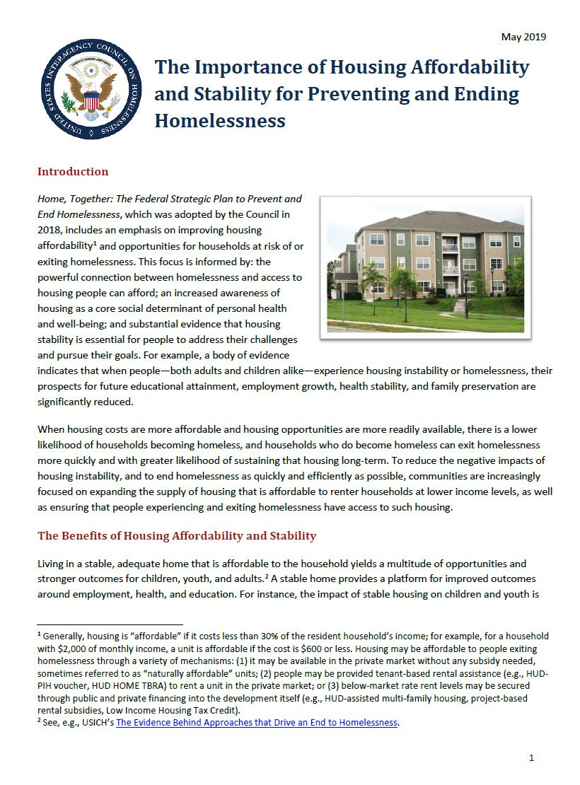 Cover Image Housing Affordability and Stability end homelessness
