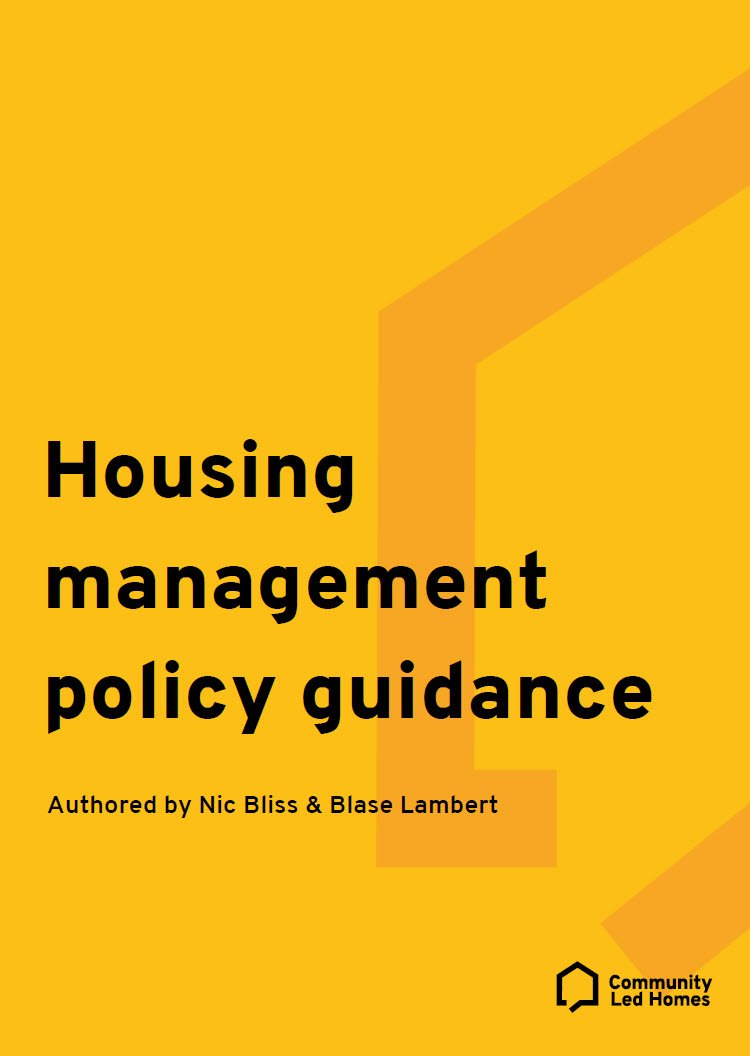 Cover Image Housing Management Policy Guidance