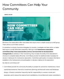Cover Image How Committees Can Help Community