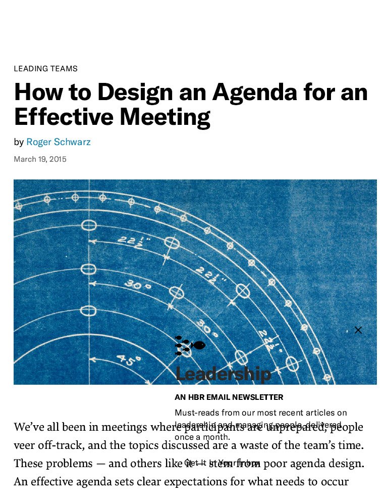 How to Design an Agenda for an Effective Meeting