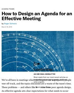 Cover Image How to Design an Agenda for an Effective Meeting