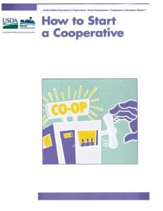 Cover Image How to Start a Cooperative