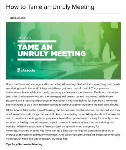 Cover Image How to Tame an Unruly Meeting