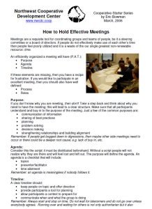 Cover Image How to hold effective meetings