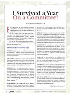 Cover Image I Survived a Year on a Committee