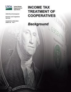 Cover Image Income Tax Treatment of Cooperatives