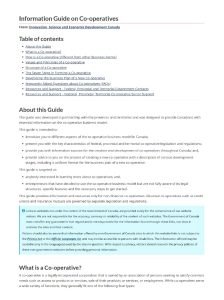 Cover Image Information Guide on Cooperatives
