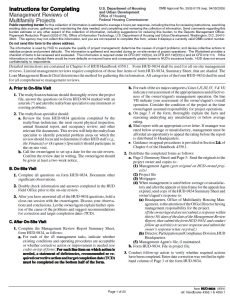 Cover Image Instructions for Completing Management Reviews