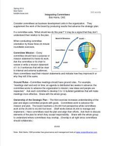 Cover Image Integrating Committees