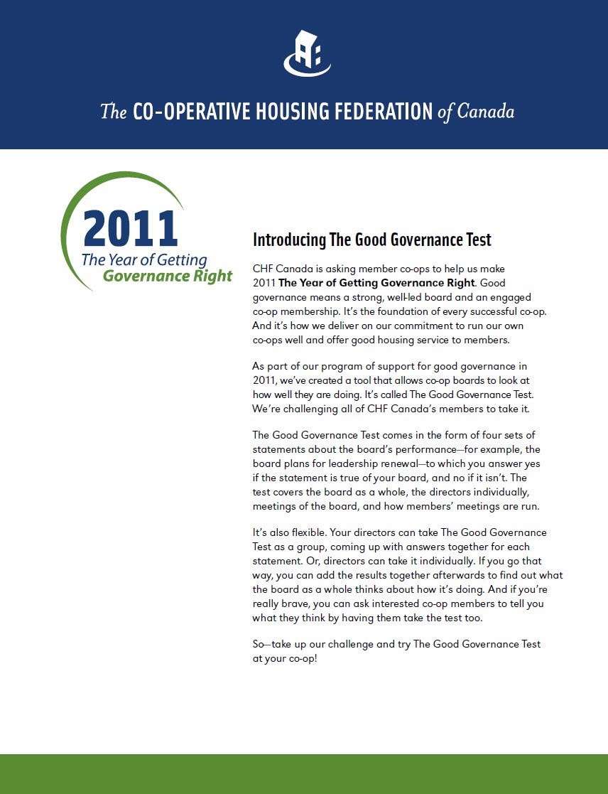 Cover Image Introducing The Good Governance Test