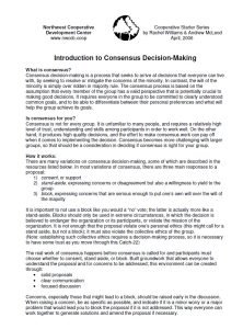 Cover Image Introduction to Consensus Decision Making