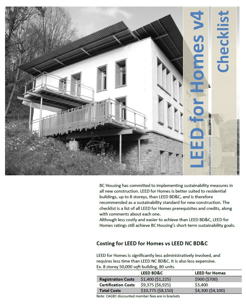 LEED-Homes-Checklist