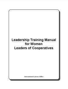 Cover Image Leadership Training Manual for Women Leaders of Cooperatives