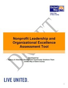 Cover Image Leadership and Organizational Excellence Assessment Tool