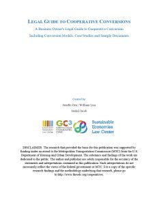 Cover Image Legal Guide to Cooperative Conversions