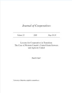 Cover Image Lessons for Cooperatives in Transition