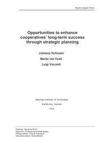 Cover Image Long Term Success through Strategic Planning