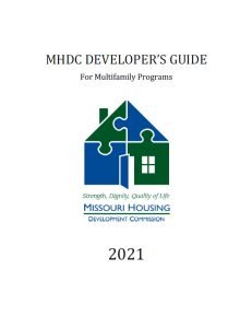 Cover Image MHDC Developers Guide for Multifamily Programs