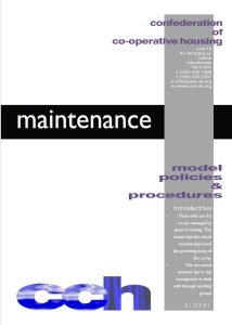 Cover Image Maintenance policy-