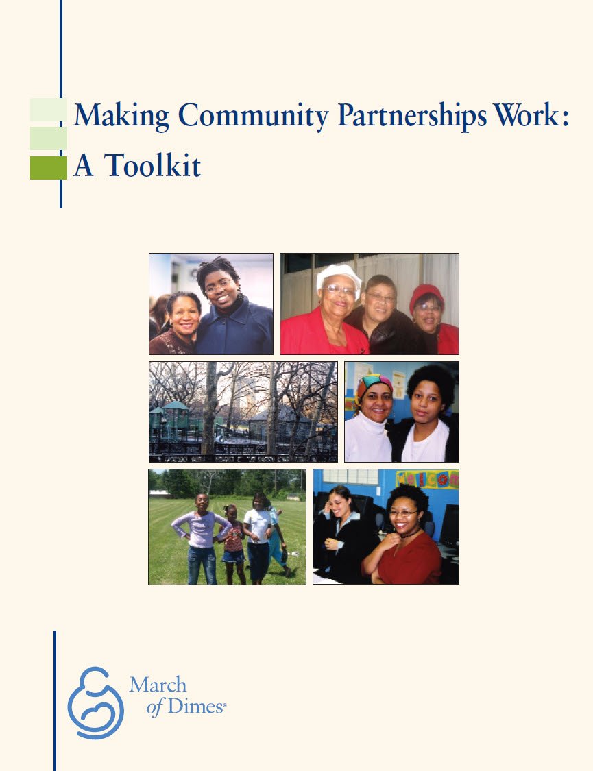 Cover Image Making Community Partnership Work - A Toolkit